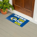 Los Angeles Rams Fan PVC Mat, 28"x16"