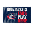 Columbus Blue Jackets Fan PVC Mat, 28"x16"