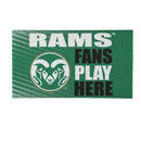 Colorado State University Fan PVC Mat, 28"x16"