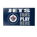Winnipeg Jets Fan PVC Mat, 28"x16"