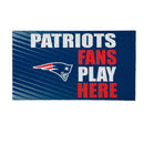 New England Patriots Fan PVC Mat, 28"x16"