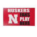 University of Nebraska Fan PVC Mat, 28"x16"