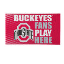 Ohio State University Fan PVC Mat, 28"x16"