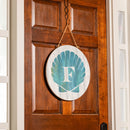 Coastal Door Decor Shell Monogram 18" F