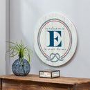 Coastal Door Decor Monogram White 18" E
