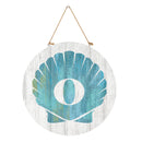 Coastal Door Decor Shell Monogram 18" O