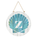 Coastal Door Decor Shell Monogram 18" Z