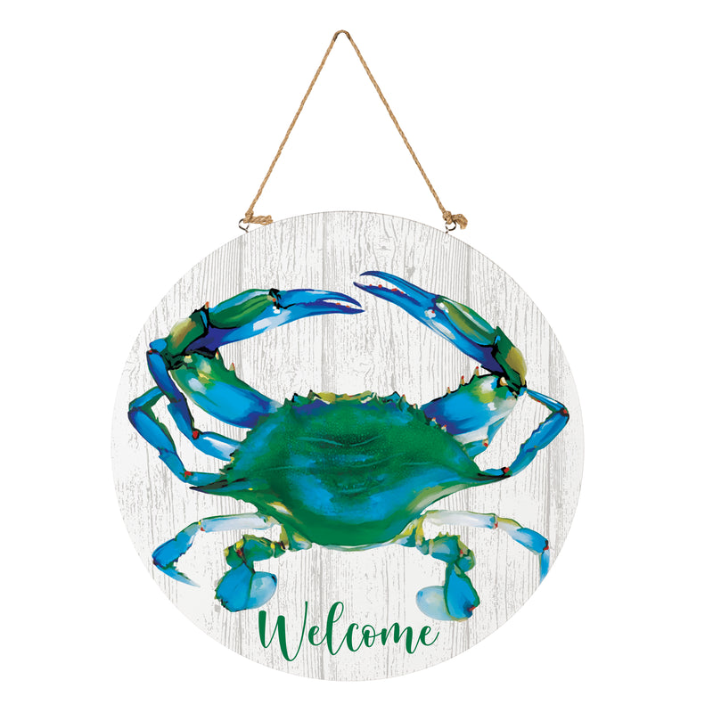 Coastal Door Decor Welcome Crab 18"