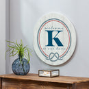 Coastal Door Decor Monogram White 18" K
