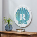 Coastal Door Decor Shell Monogram 18" R