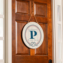 Coastal Door Decor Monogram White 18" P