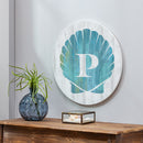 Coastal Door Decor Shell Monogram 18" P