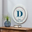 Coastal Door Decor Monogram White 18" D