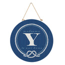 Coastal Door Decor Monogram Blue 18" Y