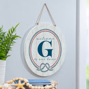 Coastal Door Decor Monogram White 18" G