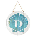 Coastal Door Decor Shell Monogram 18" D
