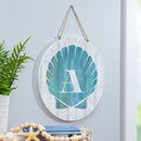 Coastal Door Decor Shell Monogram 18" A