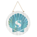 Coastal Door Decor Shell Monogram 18" S
