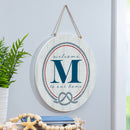 Coastal Door Decor Monogram White 18" M