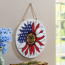 American Classic Patriotic Sunflower, 18" Door Decor