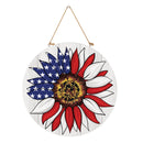 American Classic Patriotic Sunflower, 18" Door Decor