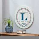 Coastal Door Decor Monogram White 18" L