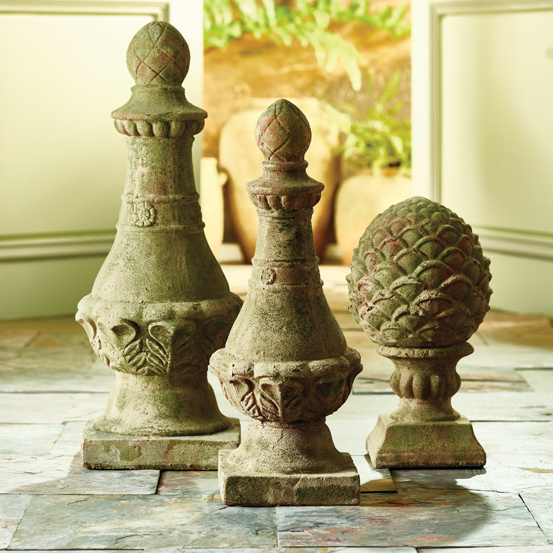 Napa Garden Collection-Weathered Garden Finial ,19.5 inches