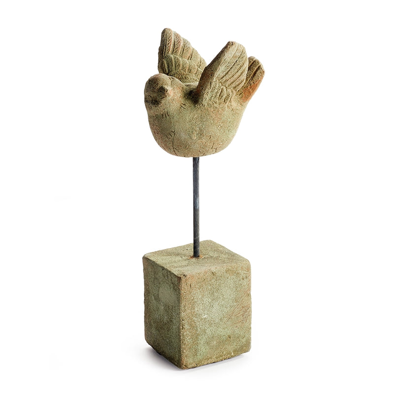 Napa Home Garden, WEATHERED GARDEN BIRD ON IRON STAND,dj244