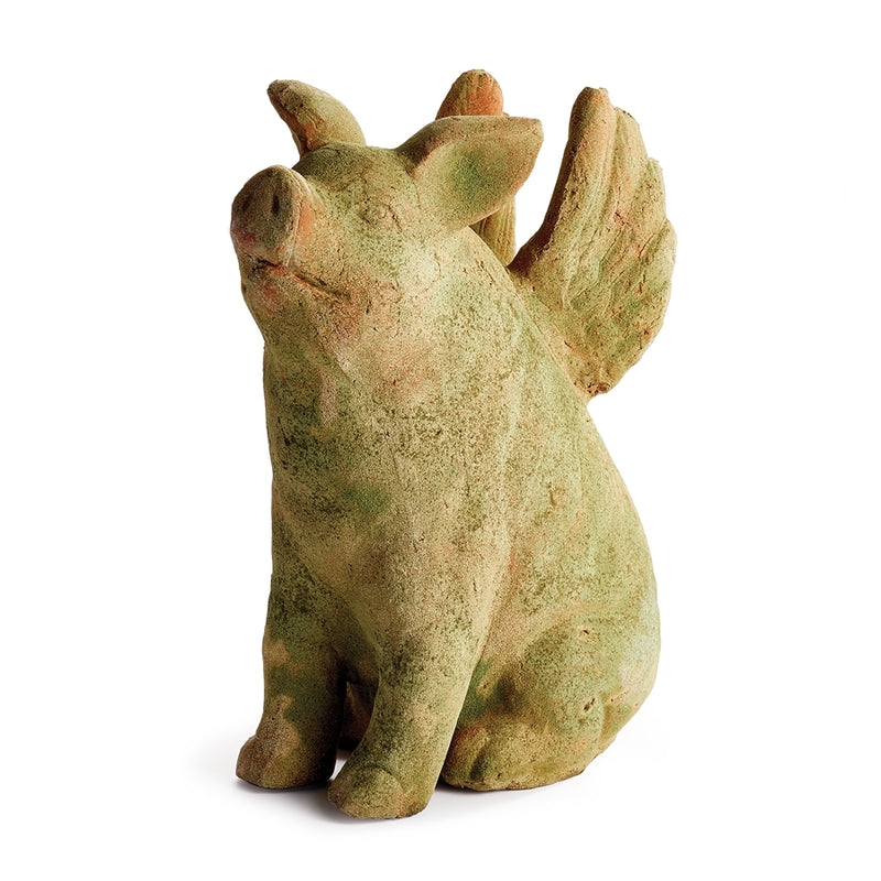 Napa Garden Collection-Weathered Garden Flying Pig