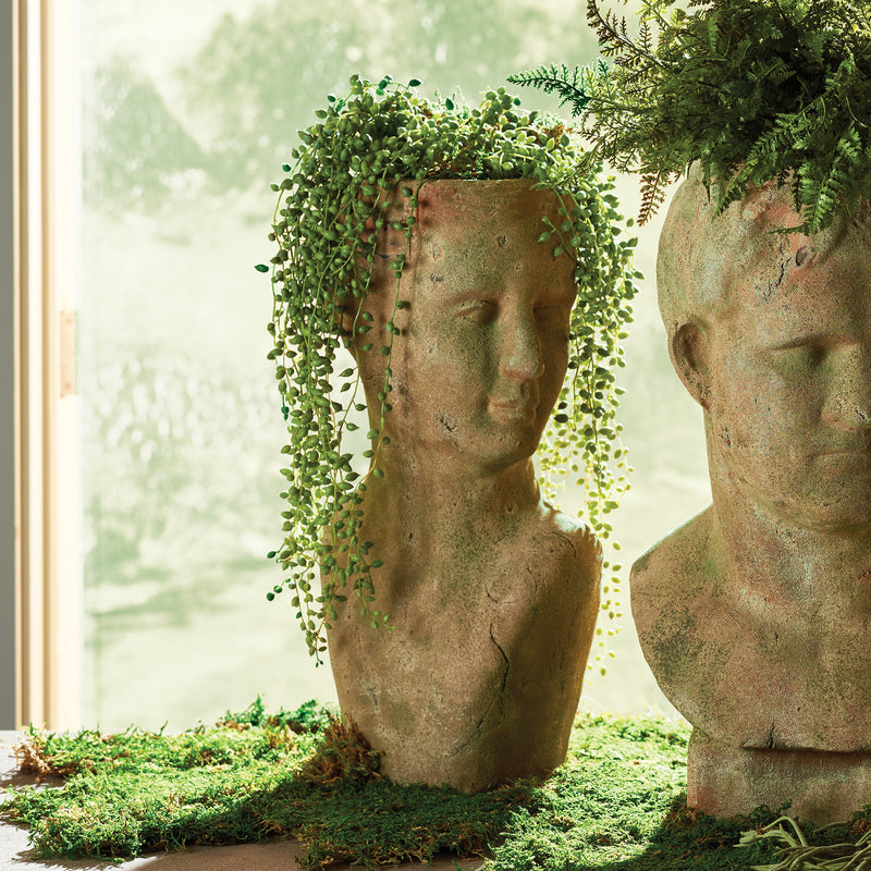 NAPA Home & Garden, WEATHERED GARDEN FEMALE BUST PLANTER,DJ246