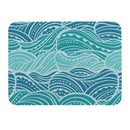Blue Coastal Make Waves Drying Mat, 20"x15"