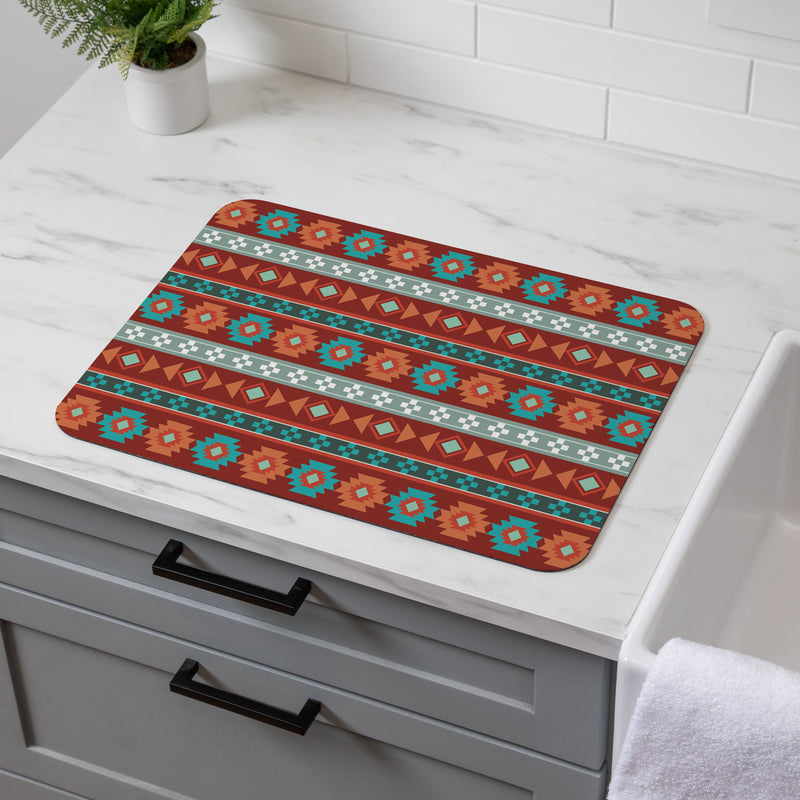 Southwest Pueblo Drying Mat, Aztec, 20"x15"