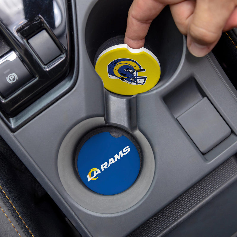Los Angeles Rams Car Coaster Set, 2pc