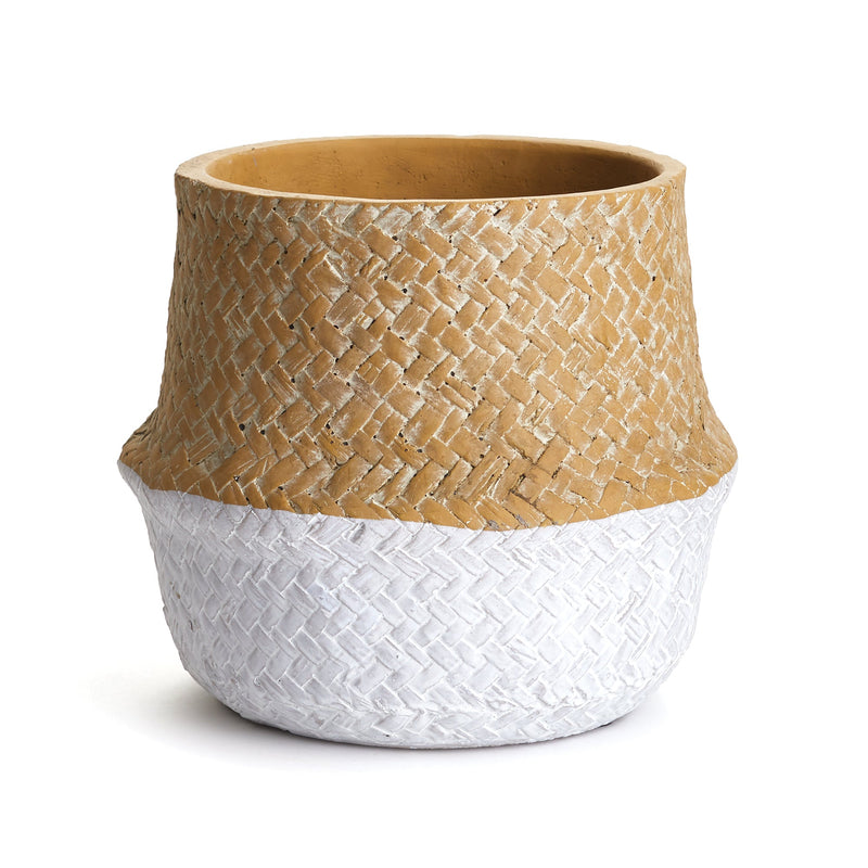 Basketweave Belly Pot by NAPA Home & Garden