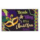 Mardi Gras Beads & Bling Embossed Mat