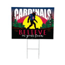 St Louis Cardinals Yard Sign, Bigfoot