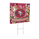 San Francisco 49ers Yard Sign, Holiday