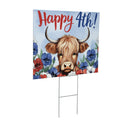 American Classic Highland Cow Yard Sign, 24"x18"