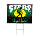 Dallas Stars Yard Sign, Bigfoot