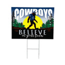 Dallas Cowboys Yard Sign, Bigfoot