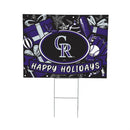 Colorado Rockies Yard Sign, Holiday