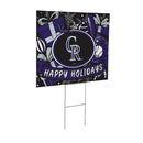 Colorado Rockies Yard Sign, Holiday