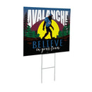 Colorado Avalanche Yard Sign, Bigfoot