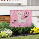 Yard Sign, It's a Girl Baby Alpaca