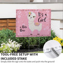 Yard Sign, It's a Girl Baby Alpaca