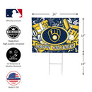 Milwaukee Brewers Yard Sign, Holiday