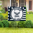 US Navy Veteran Yard Sign