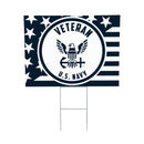 US Navy Veteran Yard Sign