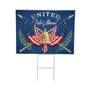American Classic Yard Sign, "United We Stand", 24"x18"