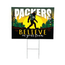 Green Bay Packers Yard Sign, Bigfoot